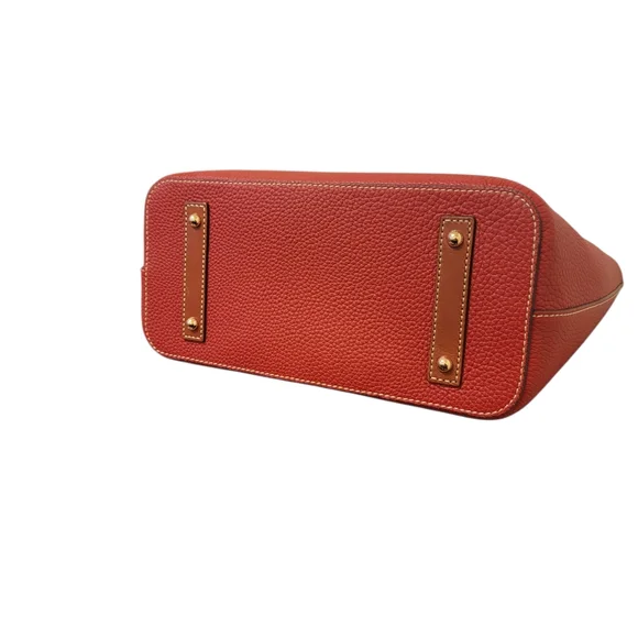Dooney & Bourke Red Pebbled Leather Tote - Picture 8 of 10